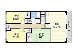 大阪府吹田市上山手町26番9号（賃貸マンション3LDK・3階・66.00㎡） その2