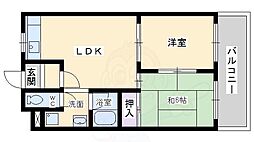 ソシアル1 2LDKの間取図画像