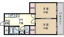 ダイコーハイツ 2DKの間取図画像
