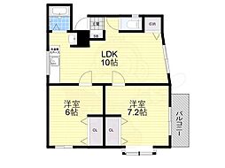 昭光苑 2LDKの間取図画像