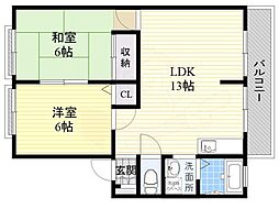 ファースト・セリオ 2LDKの間取図画像