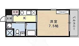 CASARIVERA2 1Kの間取図画像