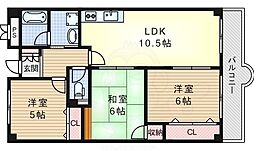 HillsideTerrace千里丘 3LDKの間取図画像