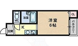平ハツマンション 1Kの間取図画像