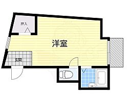 チェリーブロッサム ワンルームの間取図画像