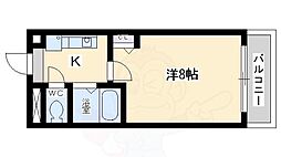 K・緑地 ワンルームの間取図画像