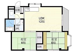 メゾンフォルテ 2LDKの間取図画像