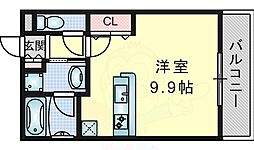 サンコートN ワンルームの間取図画像