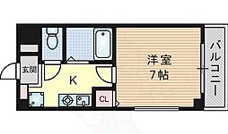 チサトハイツ3 1Kの間取図画像