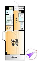 成和ビル 1Kの間取図画像