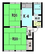 メープルオーク1 105 ｜ 秋田県秋田市将軍野南2丁目（賃貸アパート2K・1階・43.06㎡） その2