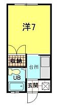 メープルオーク2 208 ｜ 秋田県秋田市将軍野南2丁目（賃貸アパート1K・2階・20.28㎡） その2