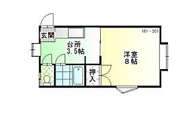 メープルランドＫ1 101 ｜ 秋田県秋田市広面字土手下（賃貸アパート1K・1階・26.50㎡） その2