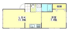 ヴィラージュｕならやま 201 ｜ 秋田県秋田市楢山古川新町（賃貸アパート1LDK・2階・39.58㎡） その2