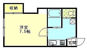 ドリームＫ・山王 206 ｜ 秋田県秋田市山王臨海町（賃貸アパート1K・2階・23.19㎡） その2