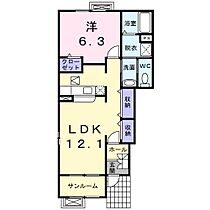 グランデ・フィオーレ　IIーＢ 101 ｜ 秋田県秋田市広面字近藤堰添（賃貸アパート1LDK・1階・48.58㎡） その2