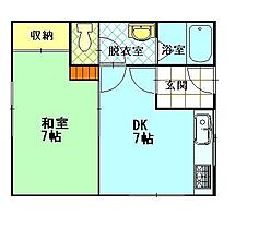 メープルハウス 201 ｜ 秋田県秋田市土崎港相染町字沖谷地（賃貸アパート1DK・2階・34.78㎡） その2