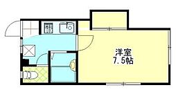 ドリーム・K山王 1Kの間取図画像