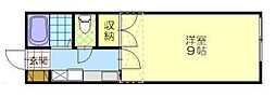 グレース・メモリーAKITA2B 1Kの間取図画像