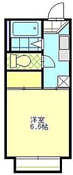 フレグランスみなみ 1Kの間取図画像