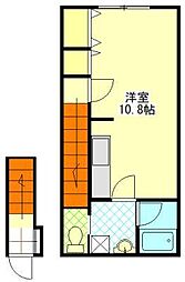AVANT-GARDE ワンルームの間取図画像