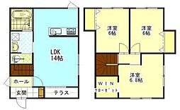 フェアリー110 3LDKの間取図画像