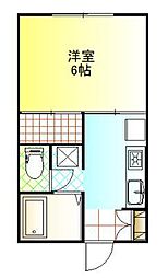 ROOSTER 1Kの間取図画像