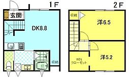 ポメロ 2DKの間取図画像