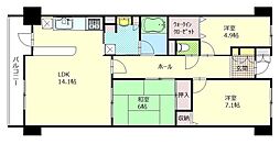 ヴェレーザ登町 3LDKの間取図画像