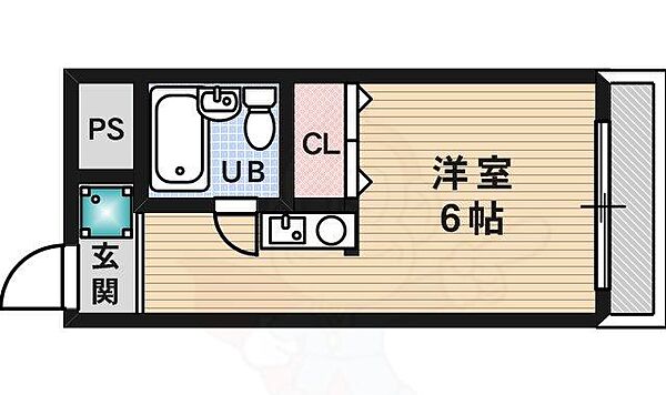 総持寺3番館 ｜大阪府茨木市総持寺２丁目(賃貸マンション1K・3階・19.00㎡)の写真 その2