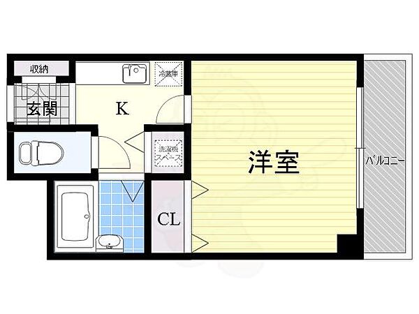 メゾン・ド・ヴィレ　茨木 504｜大阪府茨木市元町(賃貸マンション1K・5階・26.00㎡)の写真 その2