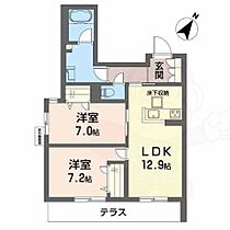 Ｂａｙ　Ｔｒｅｅ  ｜ 大阪府吹田市岸部北３丁目（賃貸アパート2LDK・3階・63.88㎡） その2