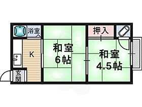 東太田文化  ｜ 大阪府茨木市東太田１丁目（賃貸アパート2K・1階・26.40㎡） その2