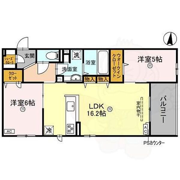 D-residence茨木水尾 ｜大阪府茨木市水尾１丁目(賃貸アパート2LDK・2階・63.96㎡)の写真 その2