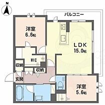 シャーメゾン若園  ｜ 大阪府茨木市若園町（賃貸アパート2LDK・2階・68.33㎡） その2