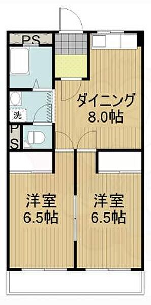大阪府吹田市長野東(賃貸マンション2DK・3階・48.00㎡)の写真 その2