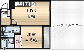 ロイヤルステージ南春日丘 401 ｜ 大阪府茨木市南春日丘４丁目（賃貸マンション1LDK・4階・34.56㎡） その2