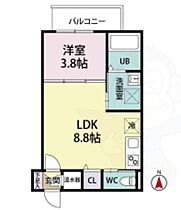 大阪府茨木市美沢町（賃貸アパート1LDK・1階・29.29㎡） その2