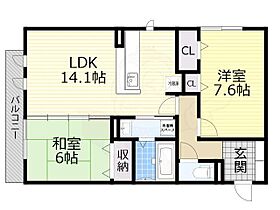 大阪府茨木市耳原１丁目16番26号（賃貸アパート2LDK・2階・64.50㎡） その2