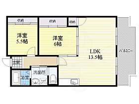 ピュアハイツ 201 ｜ 大阪府茨木市中穂積３丁目（賃貸マンション2LDK・2階・63.00㎡） その2