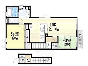 クレイドル  ｜ 大阪府箕面市小野原西２丁目14番38号（賃貸アパート2LDK・2階・64.13㎡） その2