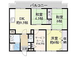 尾勝山ハイツ 1階