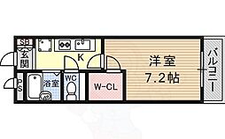 レオパレスグリチネ 1Kの間取図画像