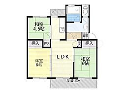茨木郡山A住宅A-24棟 4階