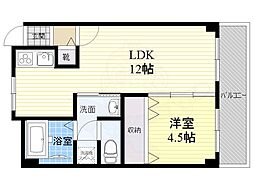 エルソフィア正雀2 1LDKの間取図画像