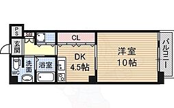 ヴェローノ茨木 1LDKの間取図画像