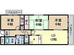 レジデンス・池上 3LDKの間取図画像