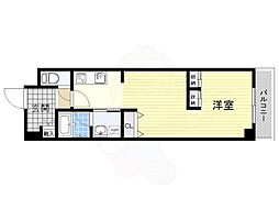 山崎マンション13 ワンルームの間取図画像