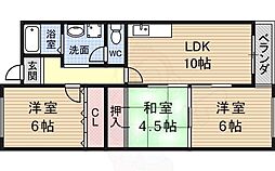 伸栄ハイツ 3DKの間取図画像