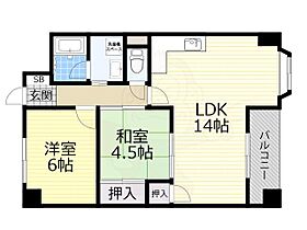 北淀宝ハイツベゴニア  ｜ 大阪府大阪市東淀川区豊里２丁目25番3号（賃貸マンション2LDK・6階・55.00㎡） その2